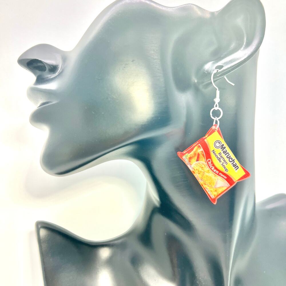 Ramen Noodles Earrings - Ramen Earrings - Ramen Accessories - Kawaii Earrings - Picture 7 of 8